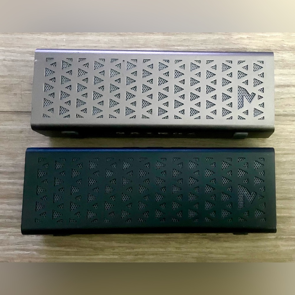MVMT Hive Portable Bluetooth Speakers - Lot of 2 - One Black, One Silver - NM